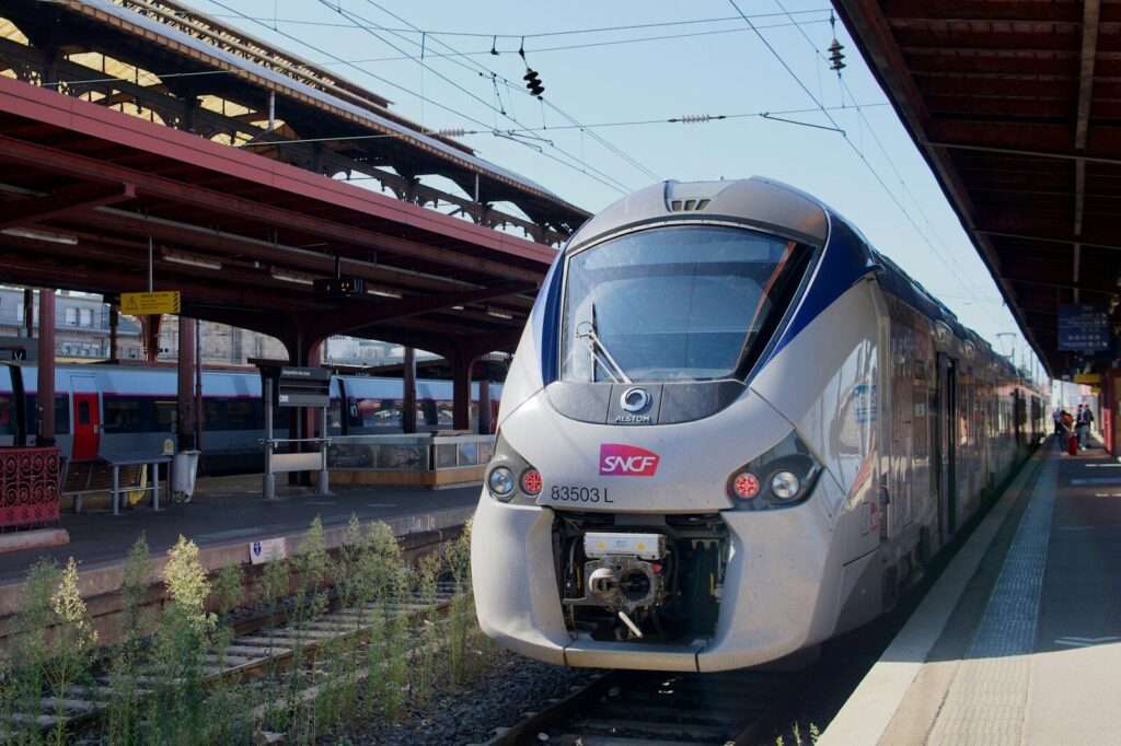 Train en gare, trajet en taxi depuis Mutzig vers la gare